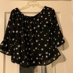 Off the shoulder star blouse